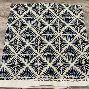 Robert Allen Blue and White Patterned Fabric